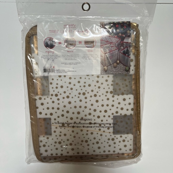 NIP Simplify Christmas Light Organizer - Room Light Storage Container - Picture 4 of 6